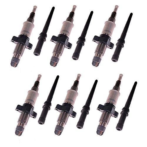 New 6PCS Fuel Injectors 0445120238 0986435505 for 04-09 Dodge Ram Cummins 5.9L Diesel