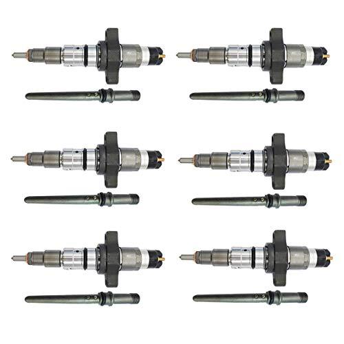 0445120238 0986435505 6PCS Fuel Injectors for 04-09 Dodge Ram Cummins 5.9L Diesel
