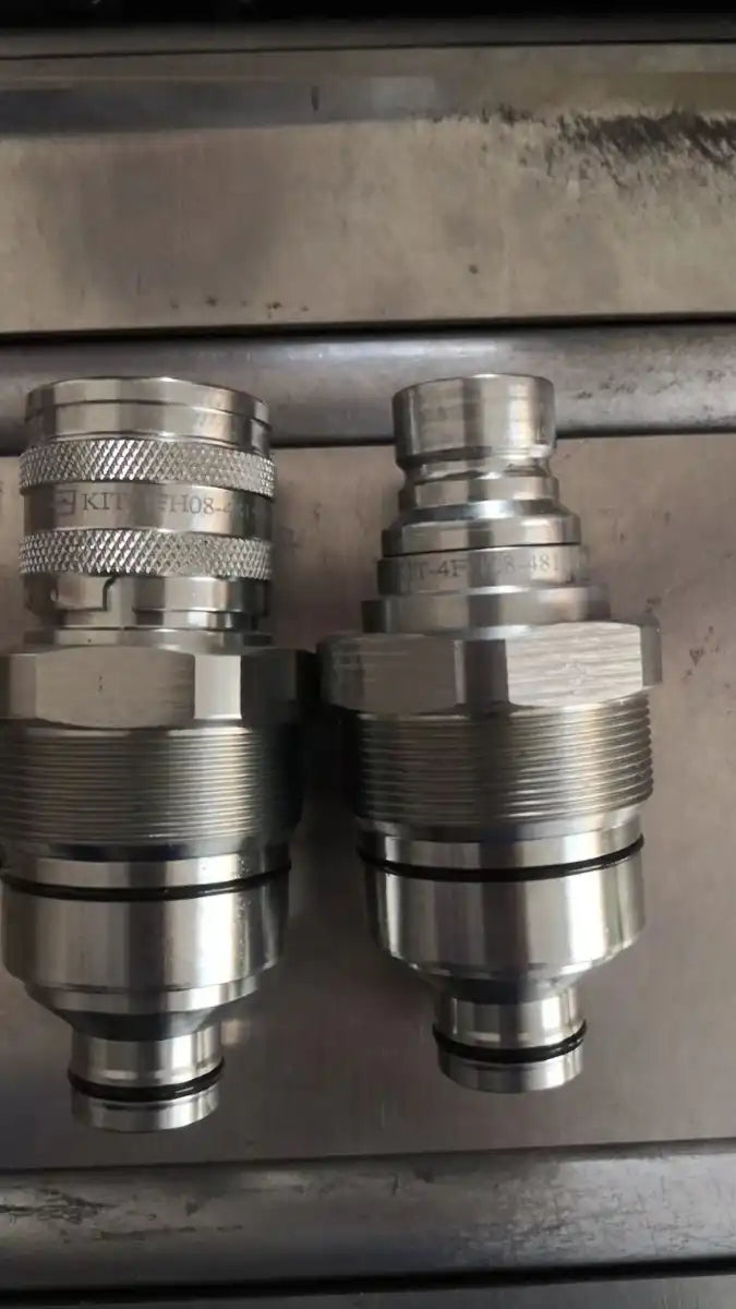 Hydraulic Quick-Connect Coupler Kit AT406474 AT406475 for John Deere 320E 323E 328E 326E 329E 332E 318E 333E 319E