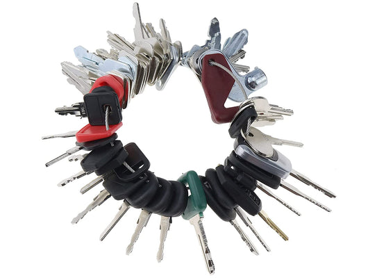 56 Key  Set for Bobcat CASE Caterpillar Genie GRADALL HYSTER JCB JLG Komatsu SANY MULTIQUIP KOBELCO New Holland KUBOTA Toyota Volvo & More