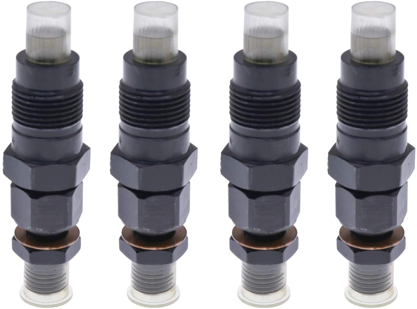 4PCS Fuel Injector MD196607 compatible with Mitsubishi L200 L300 L400 Engine 4D56