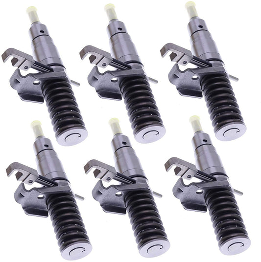 6PCS Fuel Injector 107-7732 127-8216 0R-8682 compatible with Caterpillar 3114 3116 AP-1000 AP-1000B AP-1055B AP-900B BG-2455C BG-245C 446B 446D 320B 322B 322B L 322B LN 322C 322C FM 325B