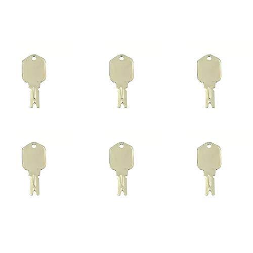 Compatible with (6) Forklift Keys for Clark Yale Hyster Komatsu Gradall Gehl Crown