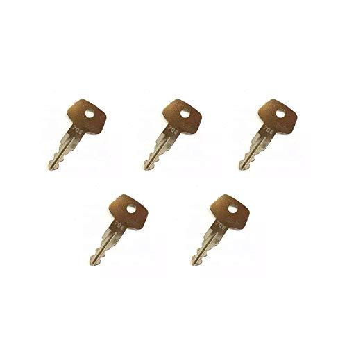 Compatible with 5X Fuel Cap Lock Key 706 for Liebherr Heavy Equipment