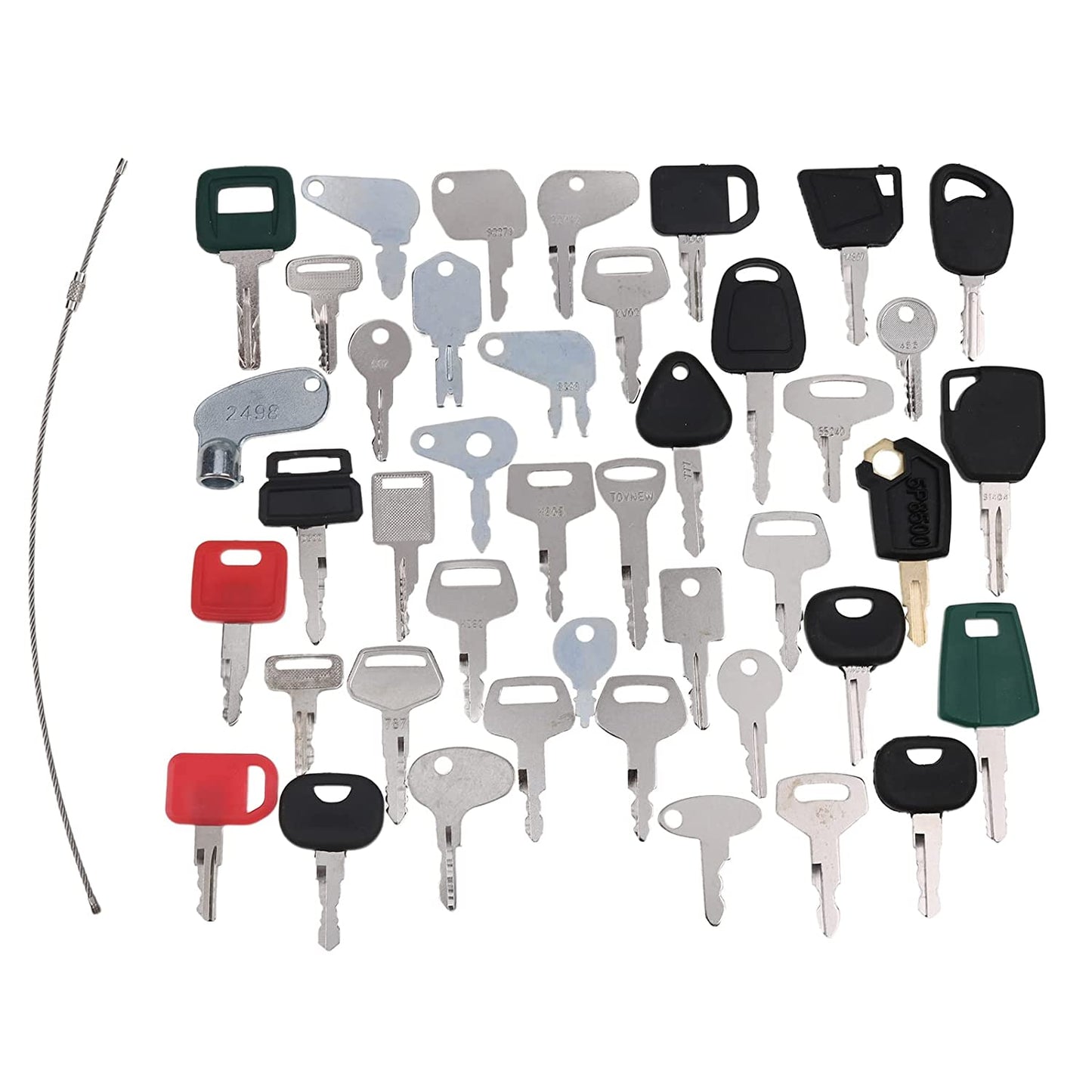 42  Set Construction Ignition Key Set for Case Cat Komatsu John Deere JCB Volvo Excavator  Master