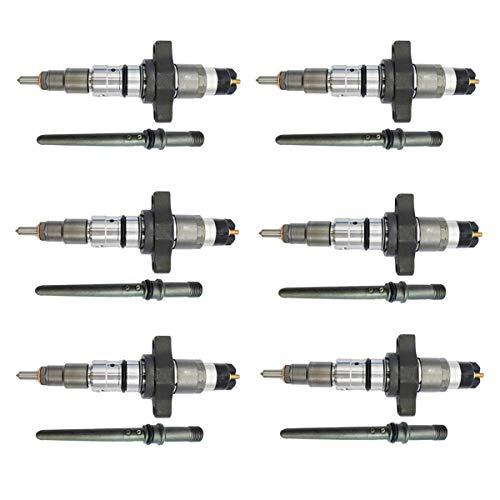 0445120238 0986435505 6PCS Fuel Injectors for 04-09 Dodge Ram Cummins 5.9L Diesel