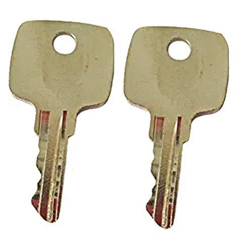 New 2 Ignition Keys AR51481 for John Deere Loader Grader Tractor Backhoe & Equipment