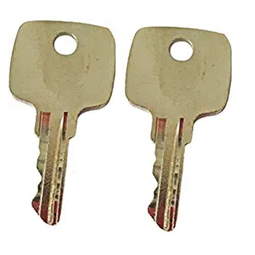 2 Ignition Keys AR51481 for John Deere Loader Grader Tractor Backhoe & Equipment