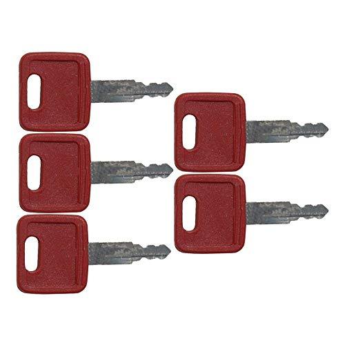 New (5) Keys for John Deere & Hitachi Excavators Case Dozer Fiat New Holland H800 M1