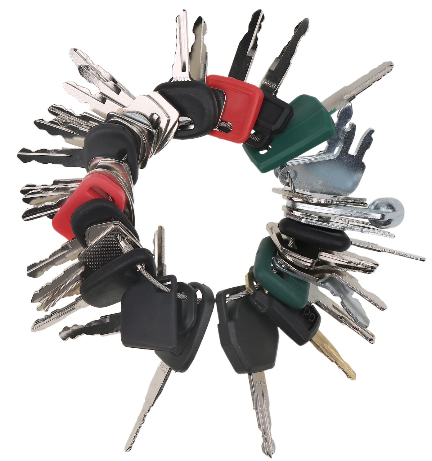 42  Set Construction Ignition Key Set for Case Cat Komatsu John Deere JCB Volvo Excavator  Master