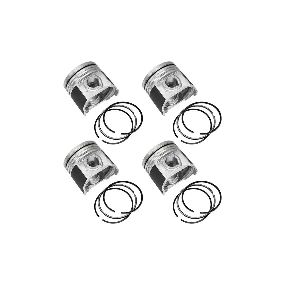 4 Pcs Piston 87mm Oversize +0.50mm 1G924-2111 for Kubota V2403 V2403-DI Engine