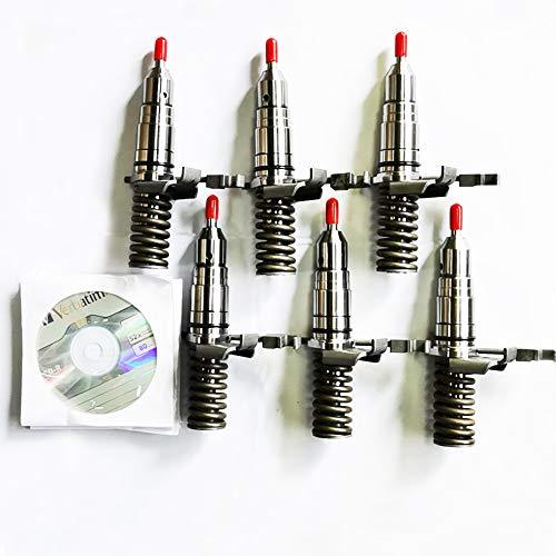 New 6 PCS Fuel Injectors 127-8218 1278218 for Caterpillar CAT 3116 3126 TK371 TK381 525B 535B 950G 960F 962G