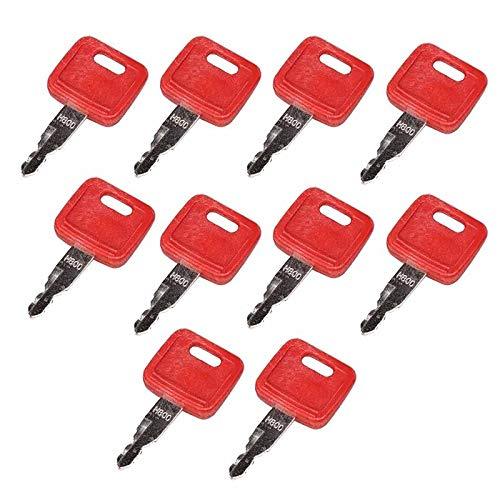 H800 Keys 10PCS for Hitachi&John Deere Excavator Case Dozer&Fiat&New Holland
