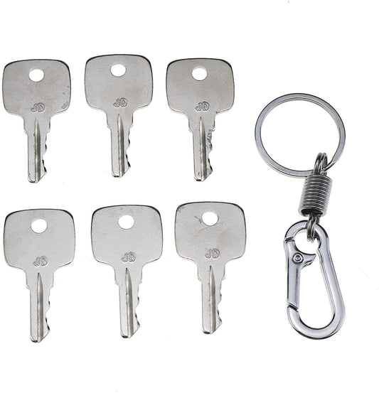 Set of 6 Keys Ignition Keys with Key Chain #AR51481 Fit for John Deere Equipment