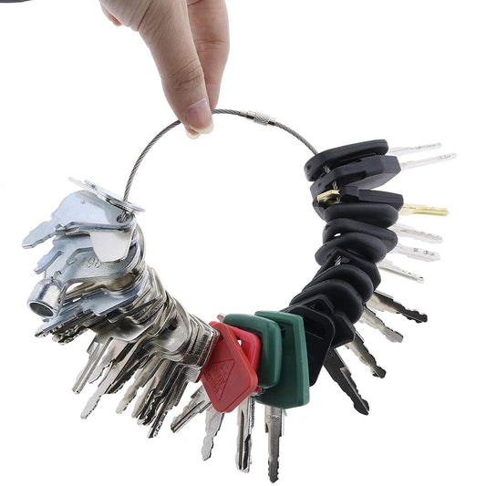 47 Equipment/Construction Ignition Key Set for Bobcat Komastu New Holland Case John Deere and More