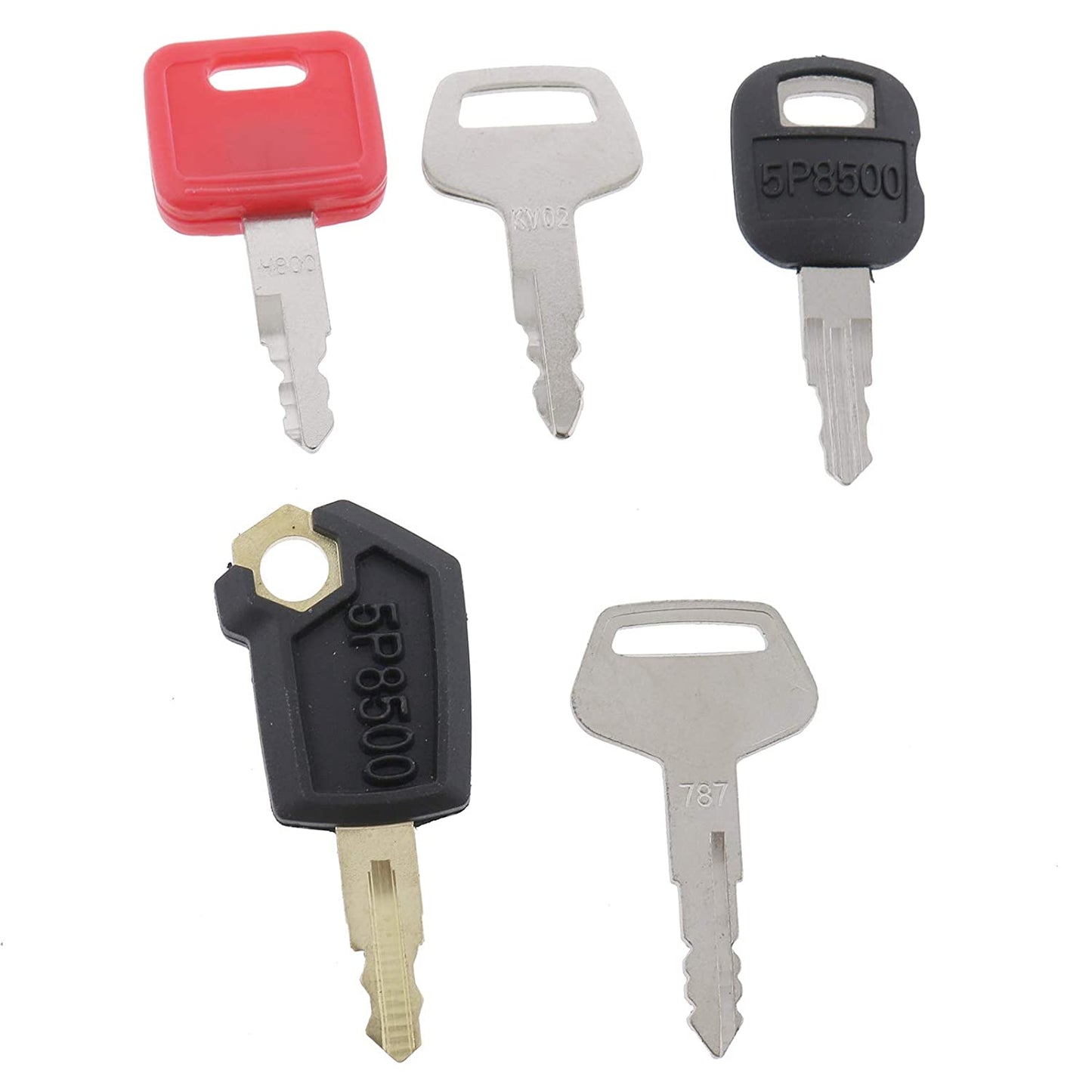 Keys fit for Cat Caterpillar John Deere Hitachi Kato Komatsu Dozer Roller Skid Steer Paver Loader