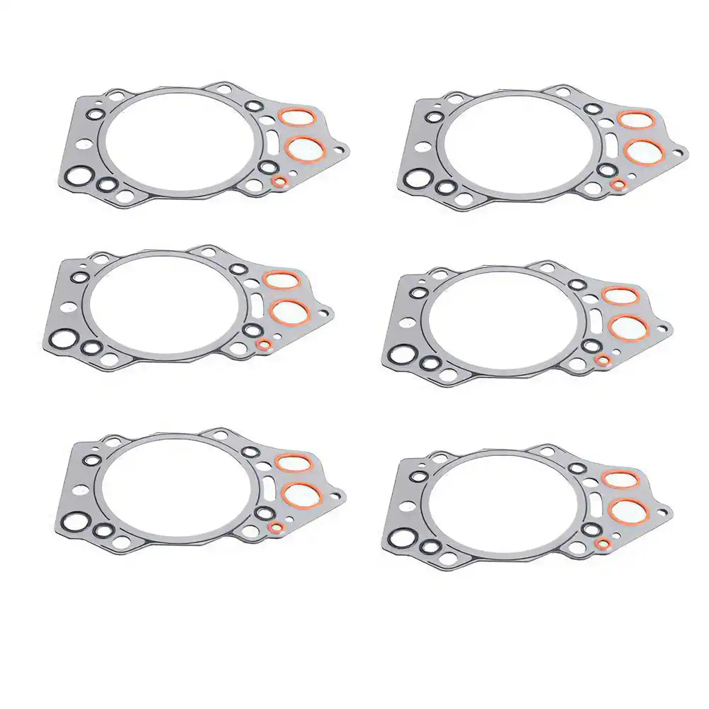 6 pcs Engine Cylinder Head Gasket 6210-17-1813 for Komatsu Engine 6D140 S6D140