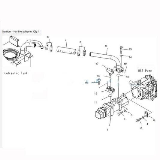 For Komatsu Wheel Loader WA200-5 WA200-5L WA200PTL-5 Hydraulic Pump 705-56-26080