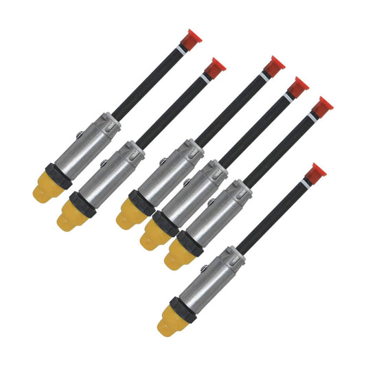 6Pcs Fuel Injector Pencil Nozzle 4W-7018 4W7018 for Caterpillar CAT 3406B 3432 3408 3408B