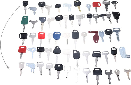 60 keys Compatible with Heavy Equipment Volvo John Deere Bobcat New Holland Komatsu