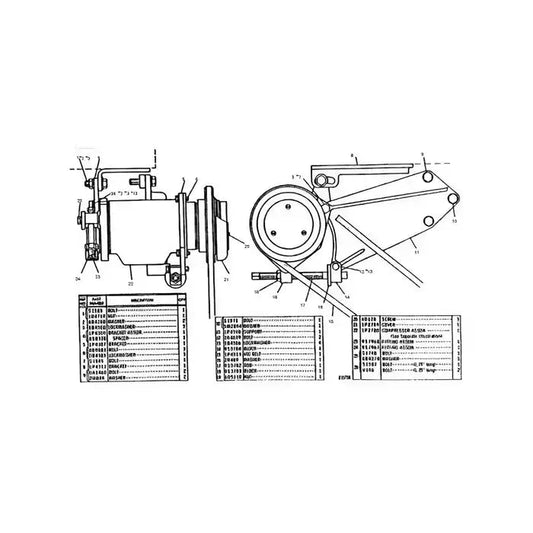 GM A6 A/C Compressor 1P-2780 for Caterpillar CAT Engine D343 3306 Excavator 235 Compactor 816 826B 815 825B Loader 941 920 930 950 988 992