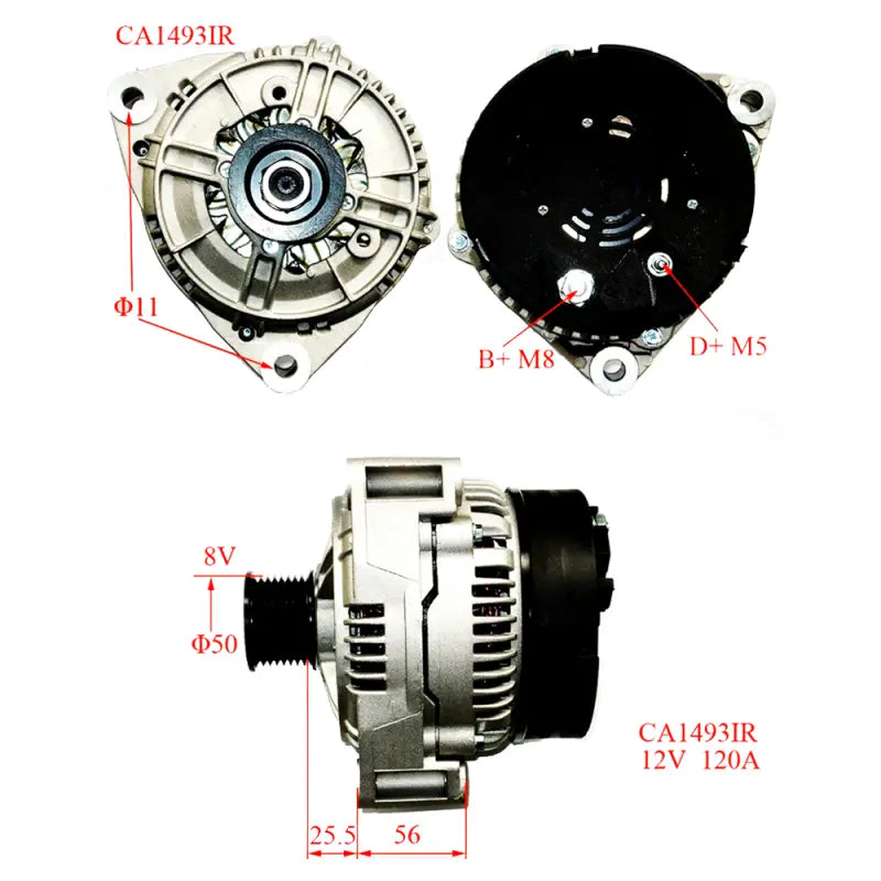 ALTERNATOR AL111676 FOR JOHN DEERE TRACTOR 6010 6110 6120 6120L 6215 6310