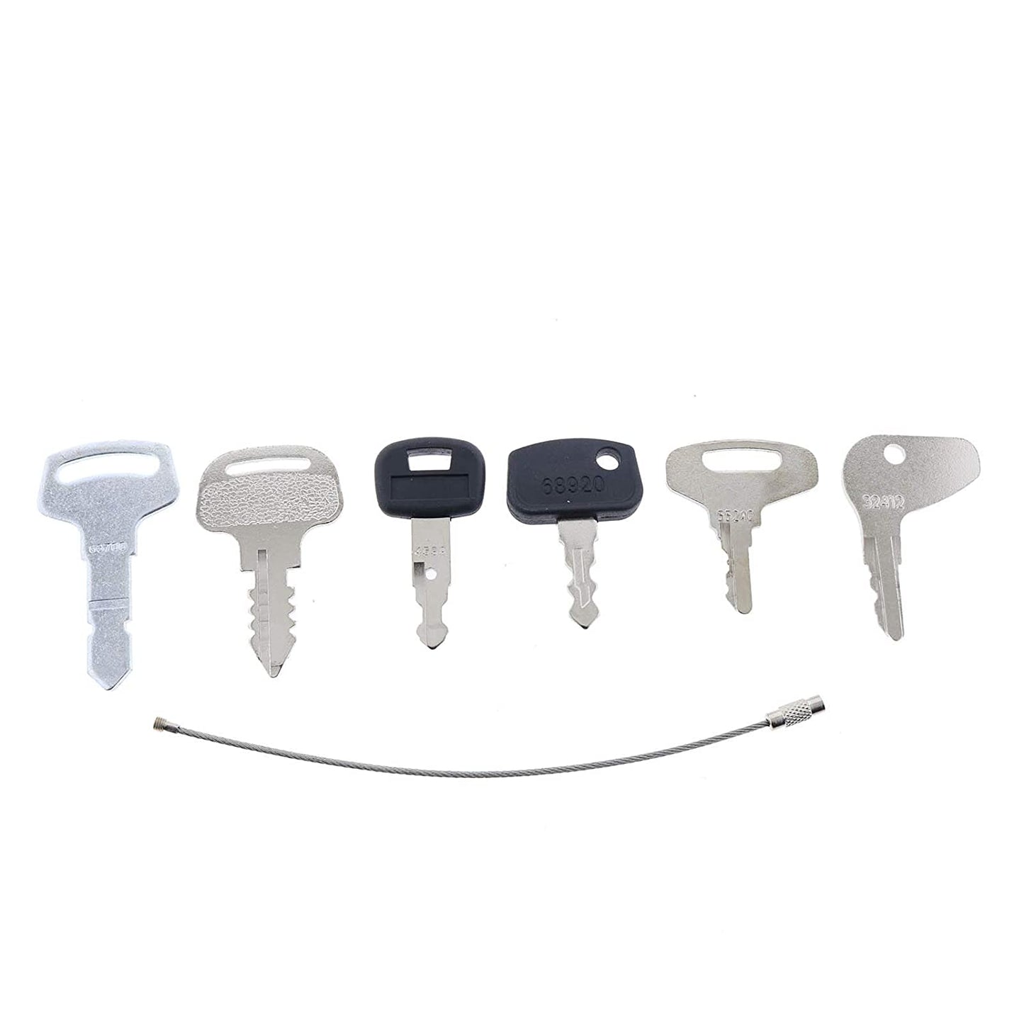 6 Ignition Set Construction Equipment Key Set for Kubota Models