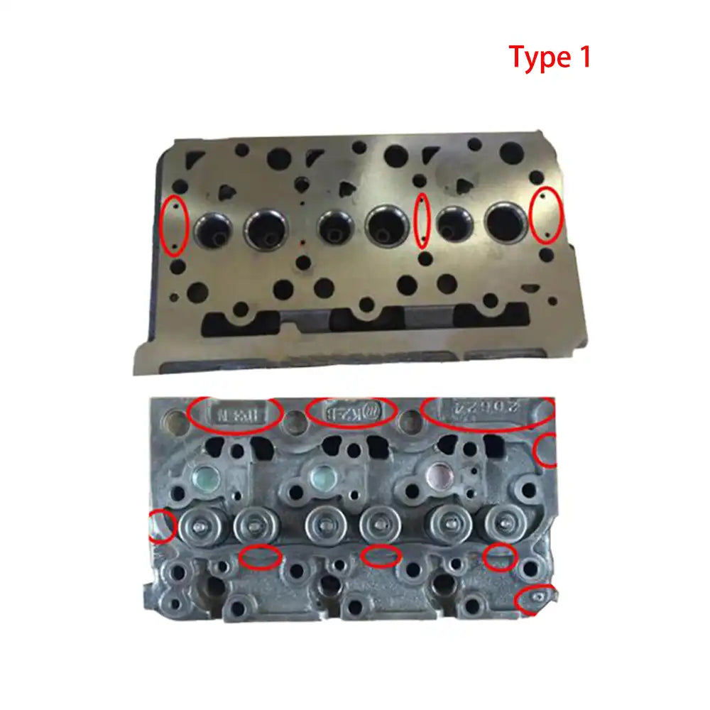 Complete Cylinder Head 16487-03040 1648703040 for Kubota D1703 Engine L2501D L3240DT L3400DT L3540HSTC Bobcat 325C 238 325D
