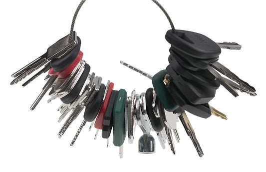 42  Set Construction Ignition Key Set for Case Cat Komatsu John Deere JCB Volvo Excavator  Master