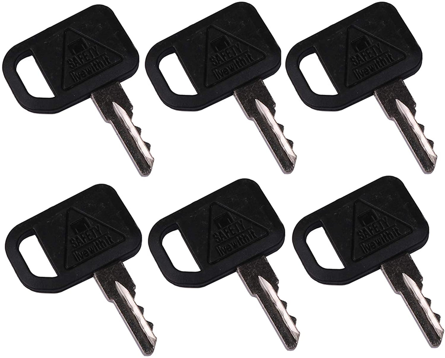 Ignition Keys AUC12681 compatible with John Deere Gator Zero Turn Mower Quik-Trak Mowers (6)