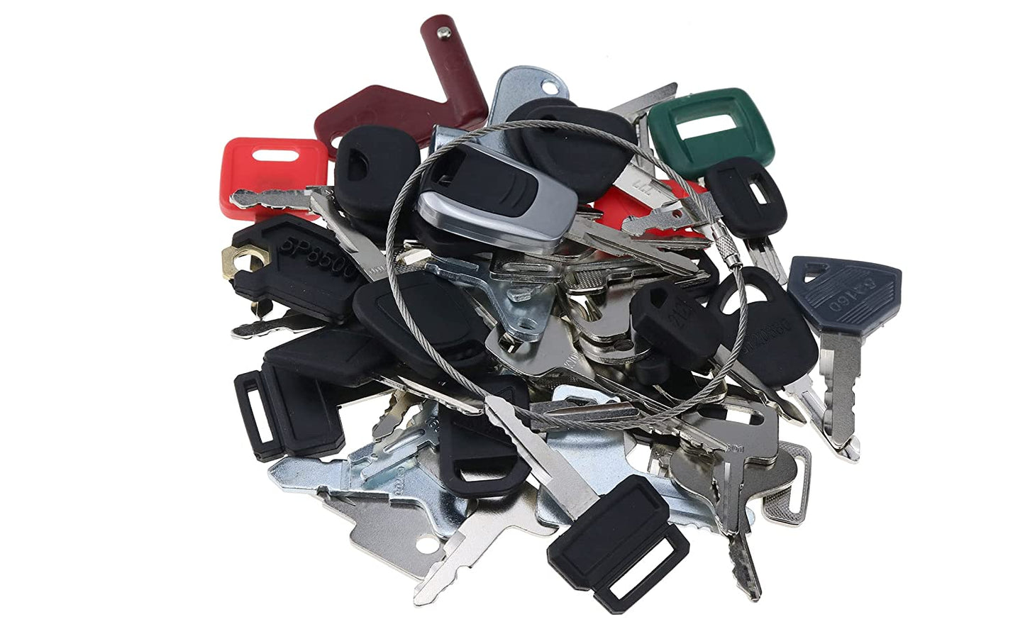 56 Key  Set for Bobcat CASE Caterpillar Genie GRADALL HYSTER JCB JLG Komatsu SANY MULTIQUIP KOBELCO New Holland KUBOTA Toyota Volvo & More