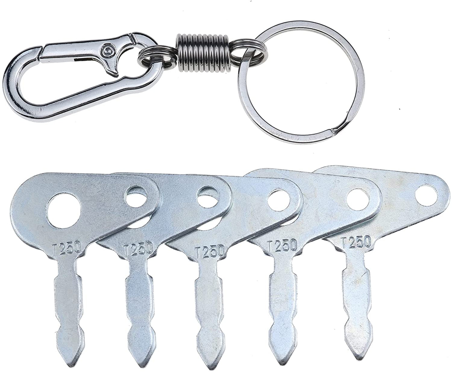 5X Ignition Keys Part T250 for Massey Ferguson 231 Tractor Harvester Case New Holland Skytrak 960128M91 312305 3813361M1 54330767 47126499 1695447M1 D1NN11603B 5170782 E7NN11603AA