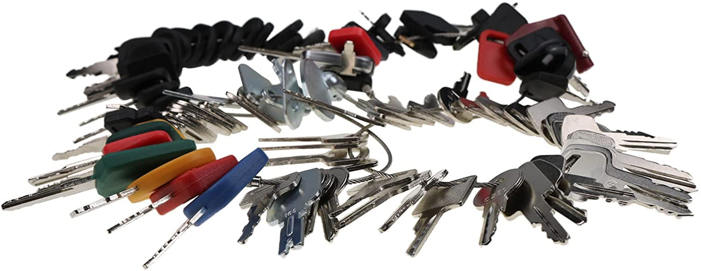 100 Key Set Compatible with Heavy Equipment Volvo John Deere Bobcat New Holland Komatsu and More