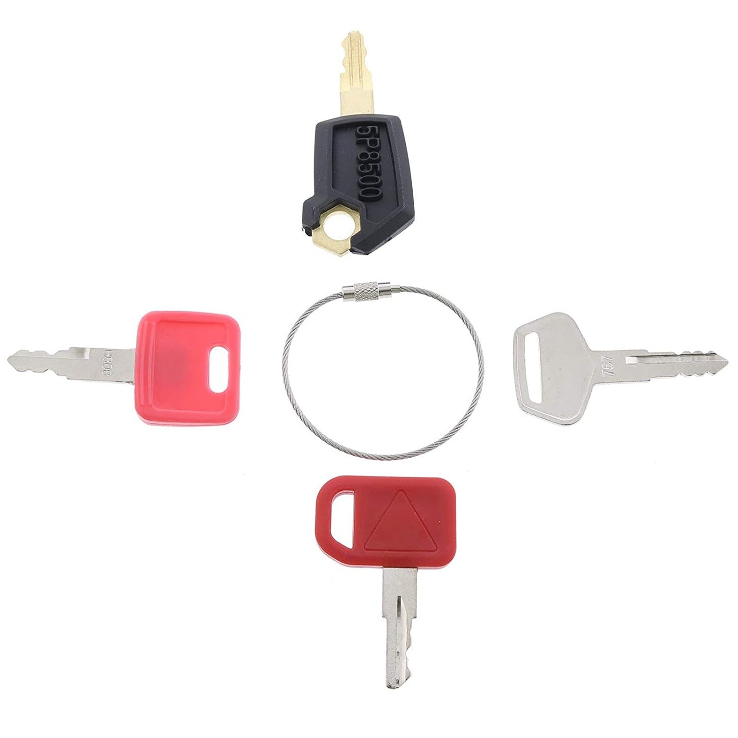 4 Keys for CAT fits John Deere & Komatsu