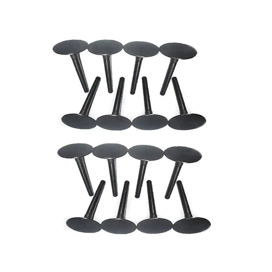 Intake Exhaust Valve 16 Units 1 Set For Komatsu Backhoe WB140-2N WB150-2N Yanmar Engine 4TNV106 Komatsu Engine 4D106