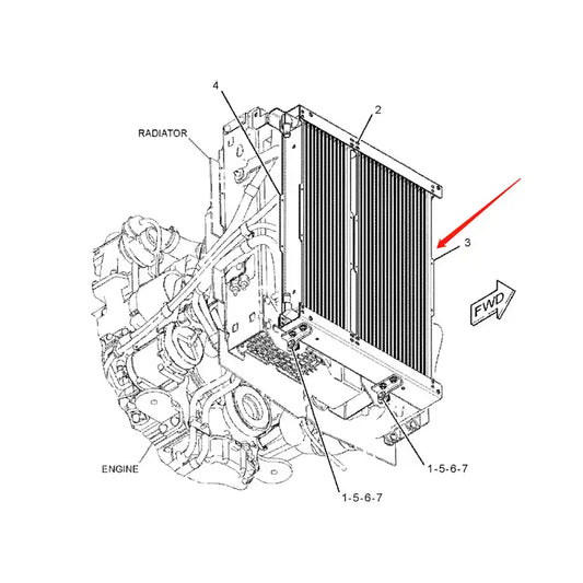 Oil Cooler 214-4746 for Caterpillar CAT Backhoe Loader 416E 420E 422E 428E 430E 432E 434E 442E 444E