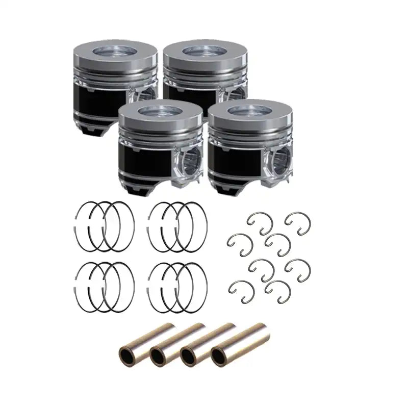 Piston Kit With Ring Set YM129902-22080 YM129903-22050 for Hyundai Skid Steer HSL810 Yanmar Engine 4TNE98 Komatsu Engine 4D98E