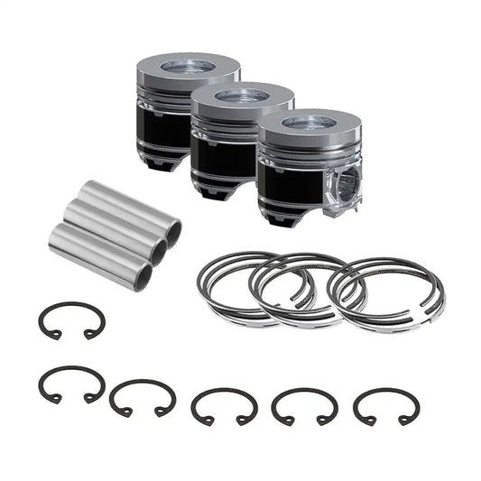 Piston Piston Ring Set STD 76mm for Kubota D1005 Engine