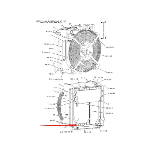 Engine Water Radiator 2253317 for Caterpillar CAT 938GII IT38II