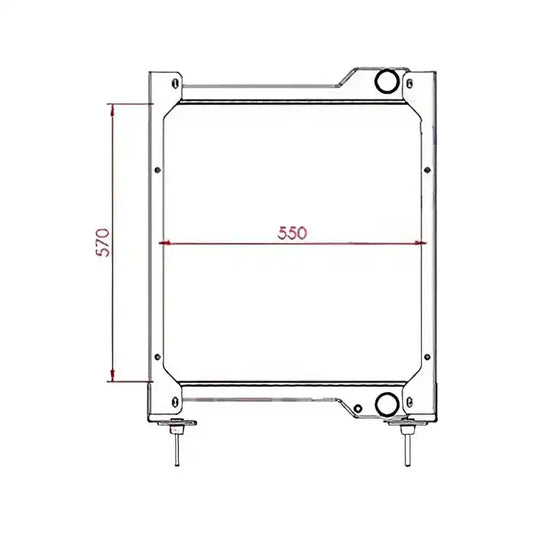 Engine Water Radiator Core 11172698 for Volvo Wheel Loader L90B L90 L90C L90D