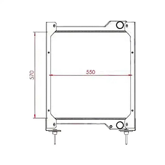 Engine Water Radiator Core 11890331 for Volvo Loader BL61